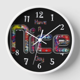 Ha en trevlig dag  stor klocka