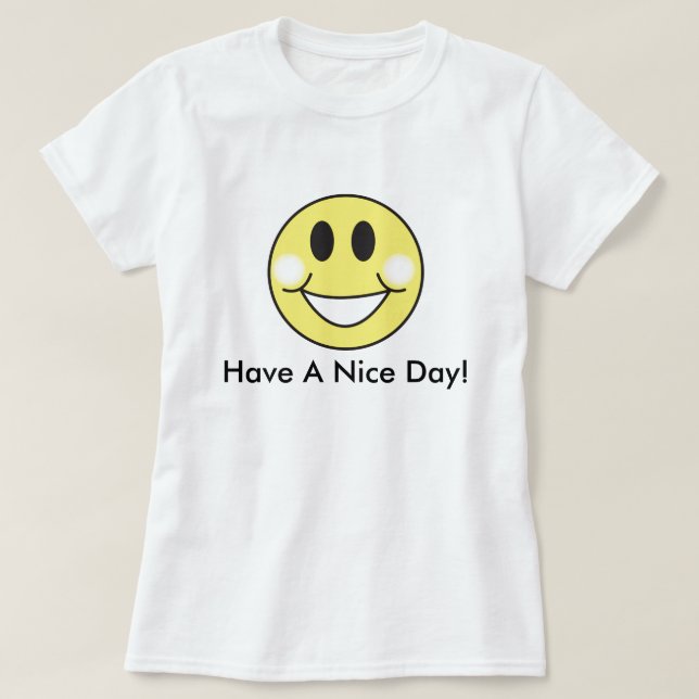 Ha en trevlig dag! t-shirt (Design framsida)