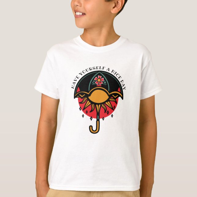 Ha en trevlig dag t shirt (Framsida)