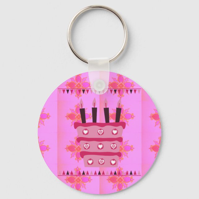 Ha en trevlig Grattis på födelsedagen Nyckelring (Framsida)