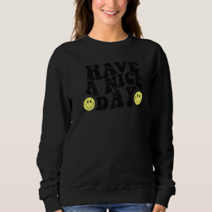 Ha en trevlig Gult Smile Smilleende Ansikte Ret T Shirt