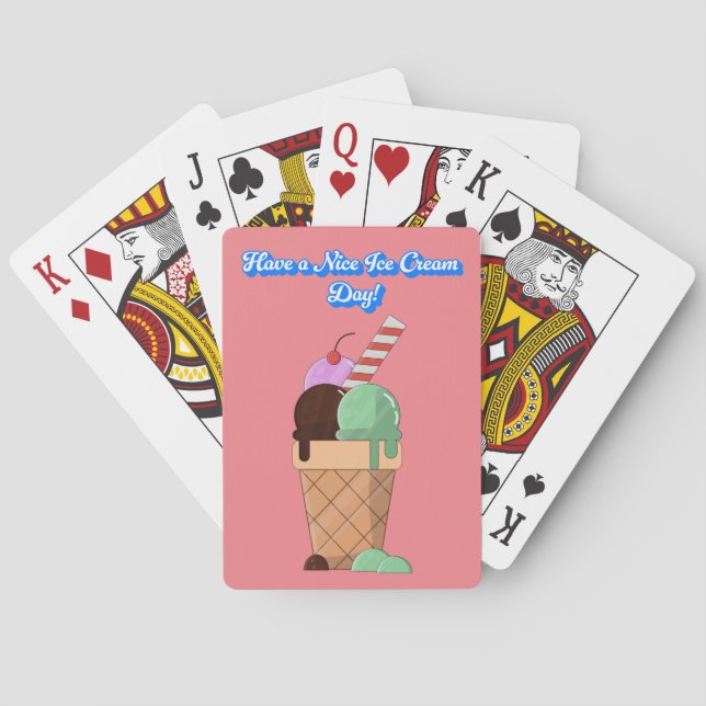 Ha en trevlig iskrämdag! casinokort (Baksidan)