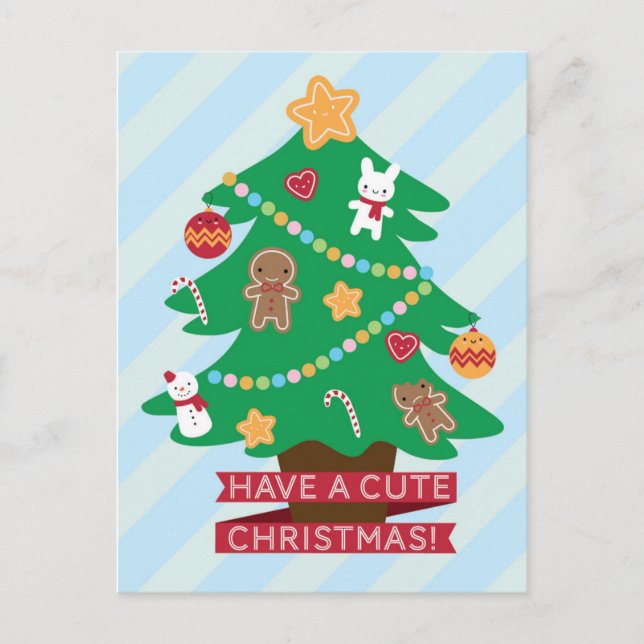 Ha en trevlig jul helg vykort (Framsida)