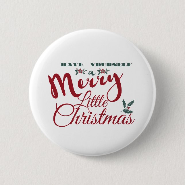 Ha en trevlig liten jul - Elegant Knapp (Framsida)