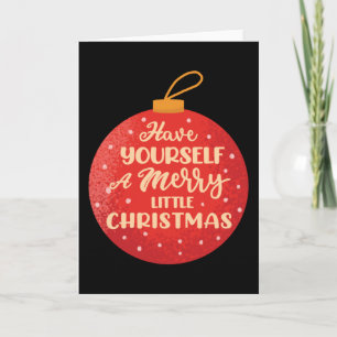 Ha en trevlig liten jul, Julafton Boll Kort