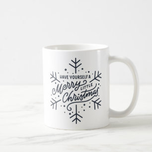 Ha en trevlig liten jul - snöflingan kaffemugg