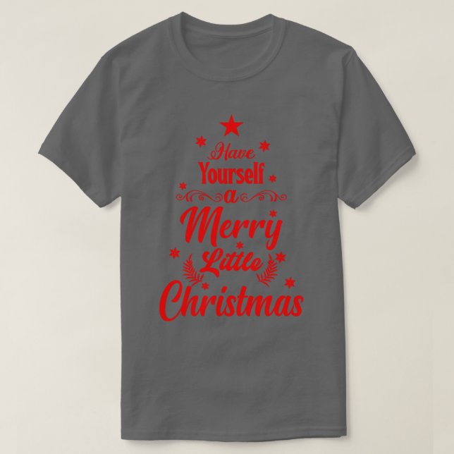 Ha en trevlig liten jul t shirt (Design framsida)