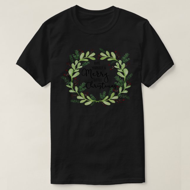 Ha en trevlig liten jul t shirt (Design framsida)