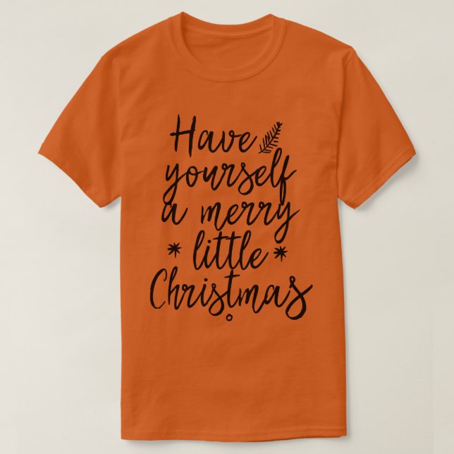Ha en trevlig liten jul t shirt (Design framsida)