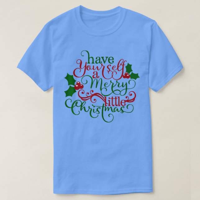 Ha en trevlig liten jul t shirt (Design framsida)