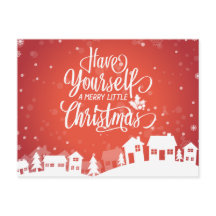 Ha en trevlig liten jul | vykort