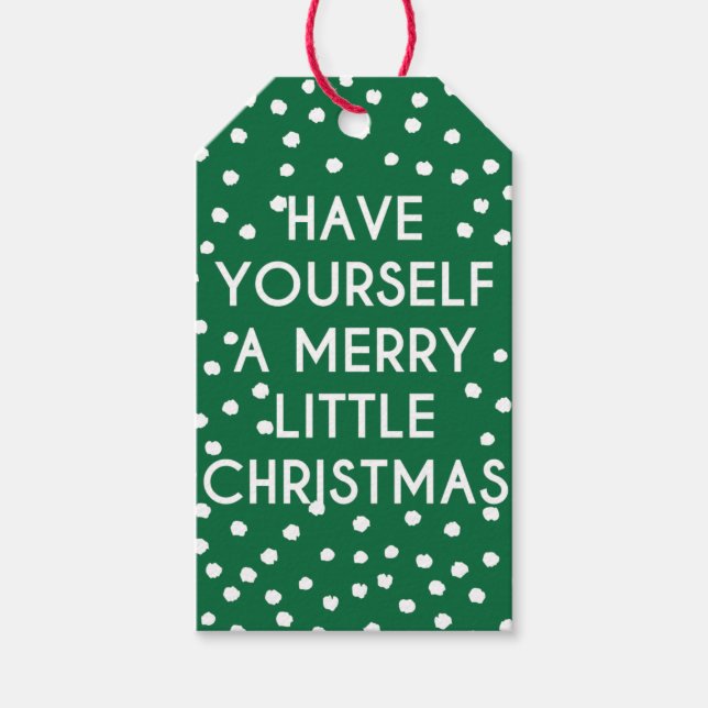 Ha en trevlig liten julpolka. presentetikett (Framsidan)