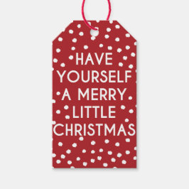 Ha en trevlig liten julpolka. presentetikett