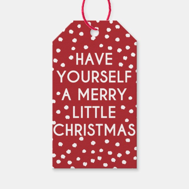 Ha en trevlig liten julpolka. presentetikett (Framsidan)