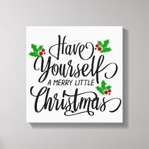 Ha en trevlig liten jultomte-Helgdag Canvastryck