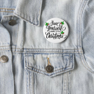 Ha en trevlig liten jultomte-Helgdag Knapp