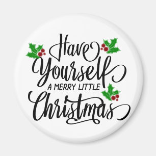 Ha en trevlig liten jultomte-Helgdag Magnet