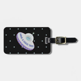 Ha en trevlig resa flygande skål bagagebricka