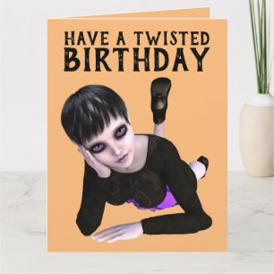 HA EN TVISTAD FÖDELSEDAG, EMO TJEJEN stor! KORT