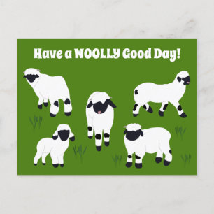 Ha en ULLIG Bra Dag Valais Blacknose Får Vykort
