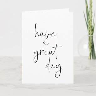 Ha en Underbar dagars minimal inspirationsoffert Kort