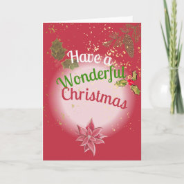 Ha en underbar jul helgkort