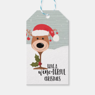 ha en underbar jultomte vin underbart rolig vin presentetikett