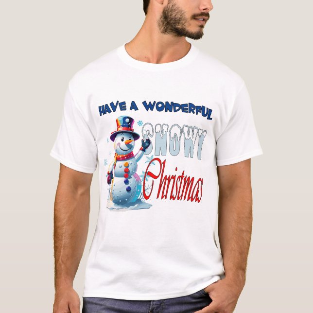 Ha en underbar nutida jul till honom t shirt (Framsida)