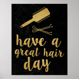 Ha en Underbarare luftdag Guld Poster