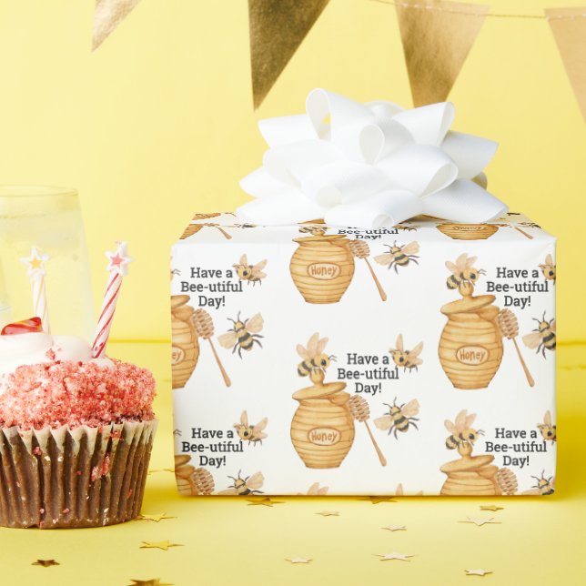 Ha en vacker biodag Honey-gåva Presentpapper (Födelsedagsfest)