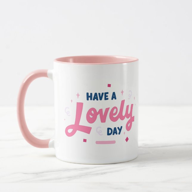 Ha en vacker dag, Typografi Modern kaffe koppar (Vänster)