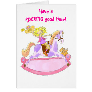 Ha en vagga bra tid hälsningskort