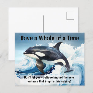 "Ha en val av tid" Pivotal Idiom med Orca Vykort