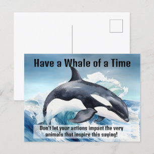 "Ha en val av tid" Pivotal Idiom med Orca Vykort