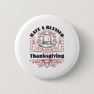 Ha en välsignad Thanksgiving Knapp