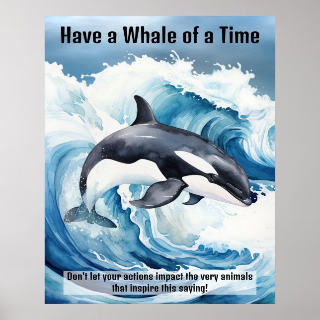 "Ha en valtid" Avgörande idiom med Orca Poster (Framsidan)
