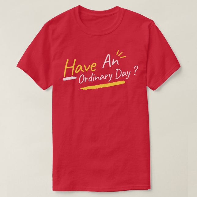 Ha en vanlig dag t shirt (Design framsida)