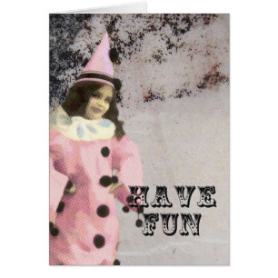 Ha en Vintage för Roligt Closed Digital Art Hälsningskort