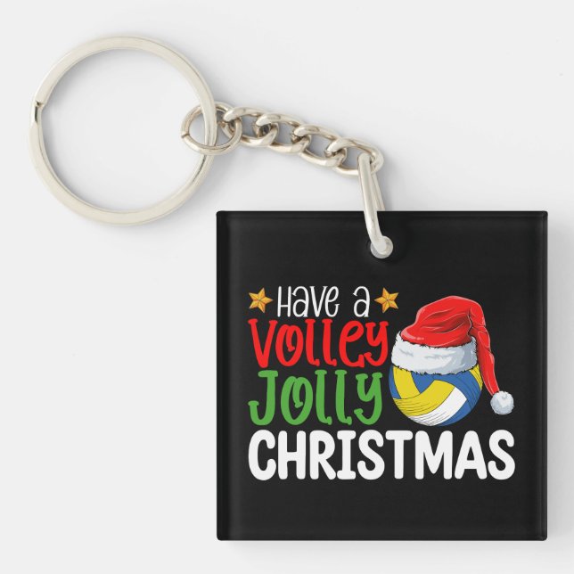 Ha en Volley Glad Jul Volleyboll Helgdag (Framsidan)