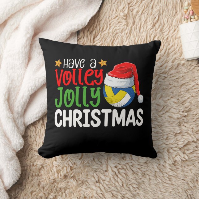 Ha en Volley Glad Jul Volleyboll Helgdag Kudde (Filt)