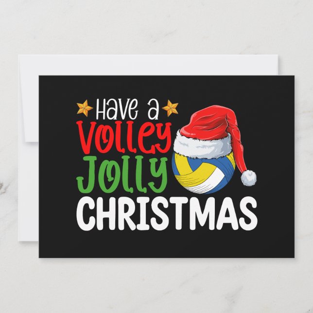 Ha en Volley Jolly-Helgdag i julfotboll Inbjudningar (Framsida)