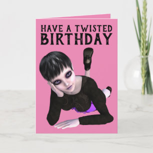 HA EN VRIDEN FÖDELSEDAG, EMO TJEJ KORT