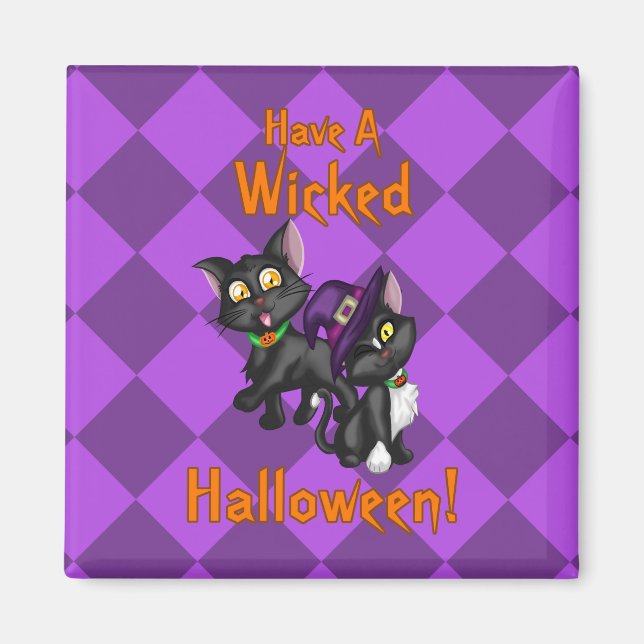 Ha en Wicked Halloween! Magnet (Framsidan)