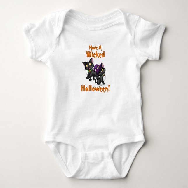 Ha en Wicked Halloween! Tee Shirt (Framsida)