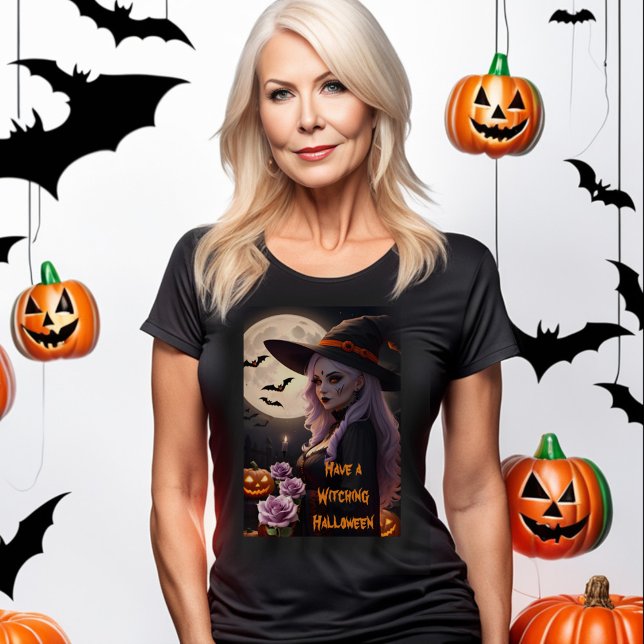 Ha en Witching Witches & Warloween Halloween T Shirt (Skapare uppladdad)