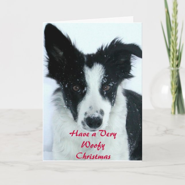 Ha en Woofy jul Helgkort (Framsida)