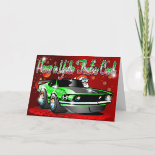 Ha en Yule, som är kall - ponnybilSanta julafton Helgkort