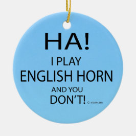 Ha English Horn Julgransprydnad Keramik