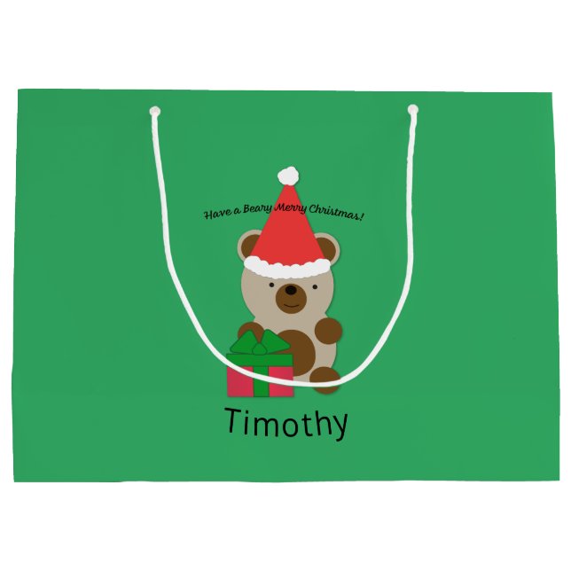 Ha ett Beary God jul Bear (Baksidan)