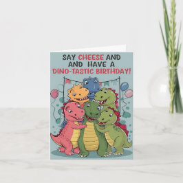 Ha ett Dino-Taste-födelsedagskort Kort